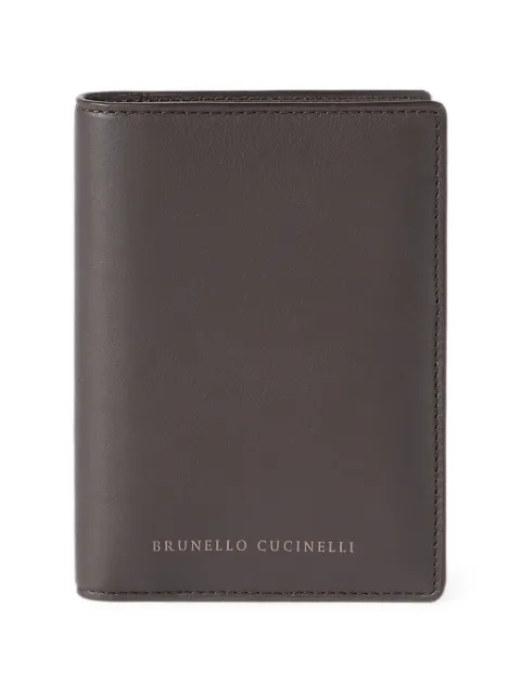 Brunello Cucinelli leather passport holder