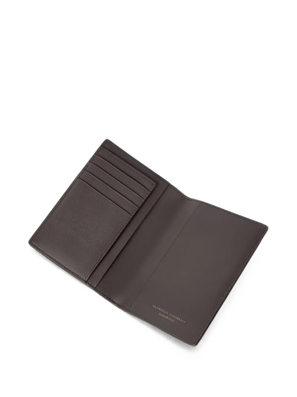Brunello Cucinelli Leren paspoorthoes Bruin