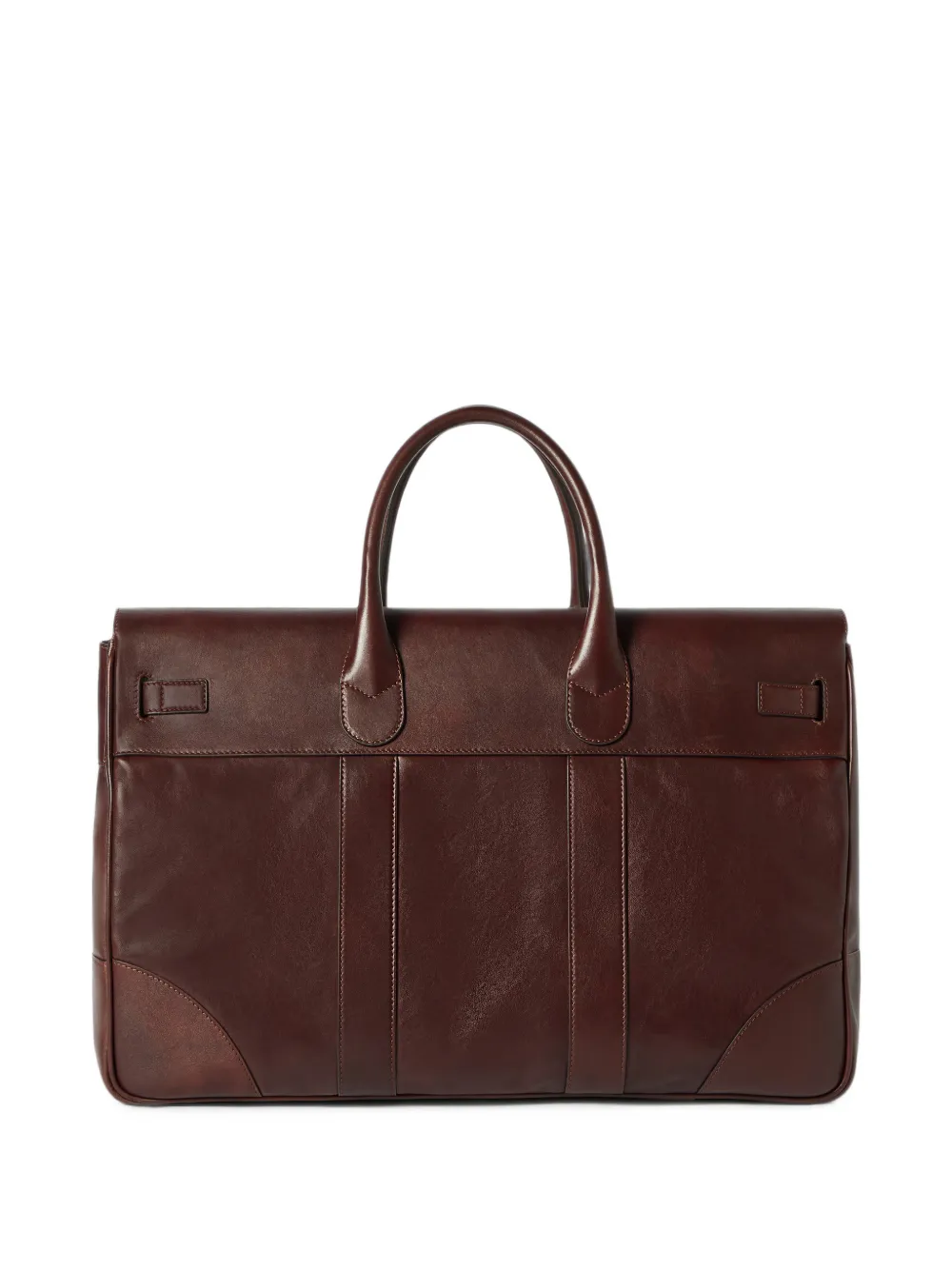 Brunello Cucinelli calfskin country bag Bruin