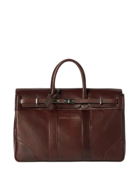 Brunello Cucinelli leather holdall