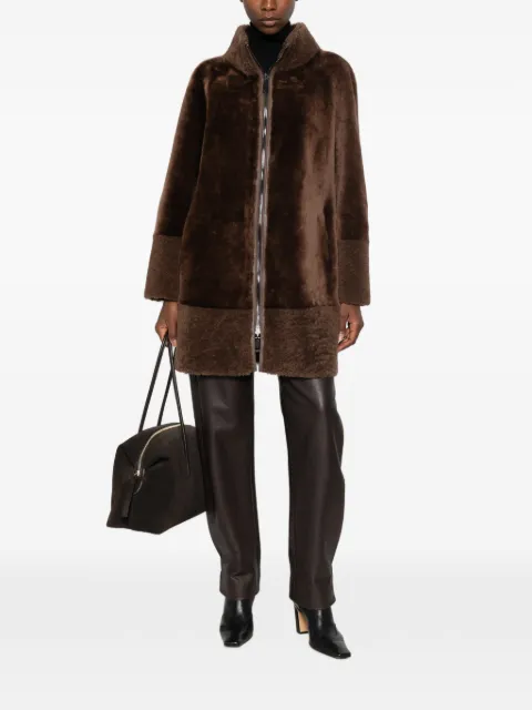 Suprema x Eraldo shearling-panelled reversible coat