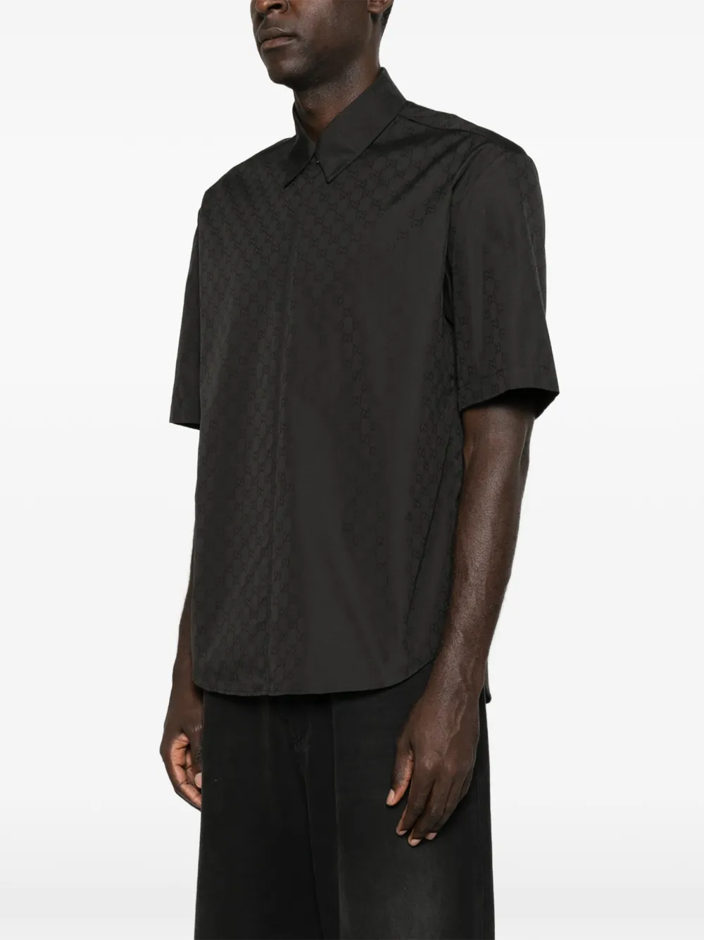Gucci Overhemd met rits Zwart