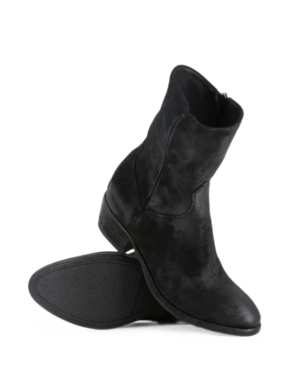 Pantanetti suede-finish ankle boots Zwart