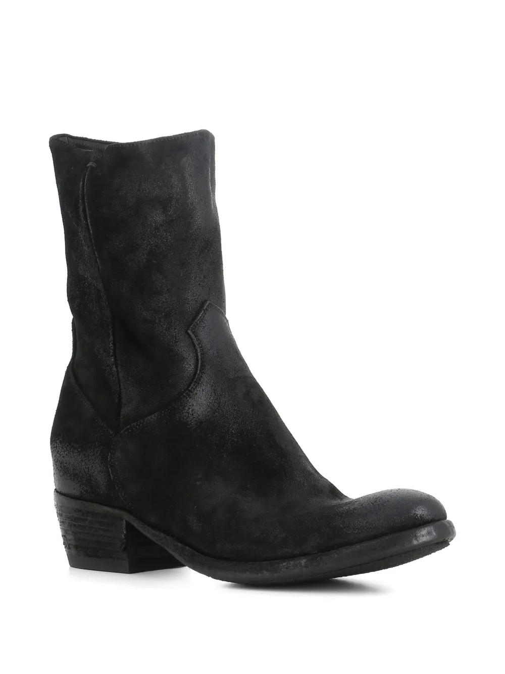 Pantanetti suede-finish ankle boots Zwart