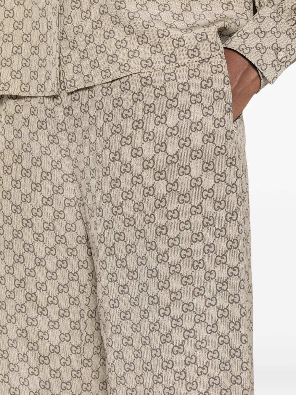 Gucci GG Supreme broek Beige