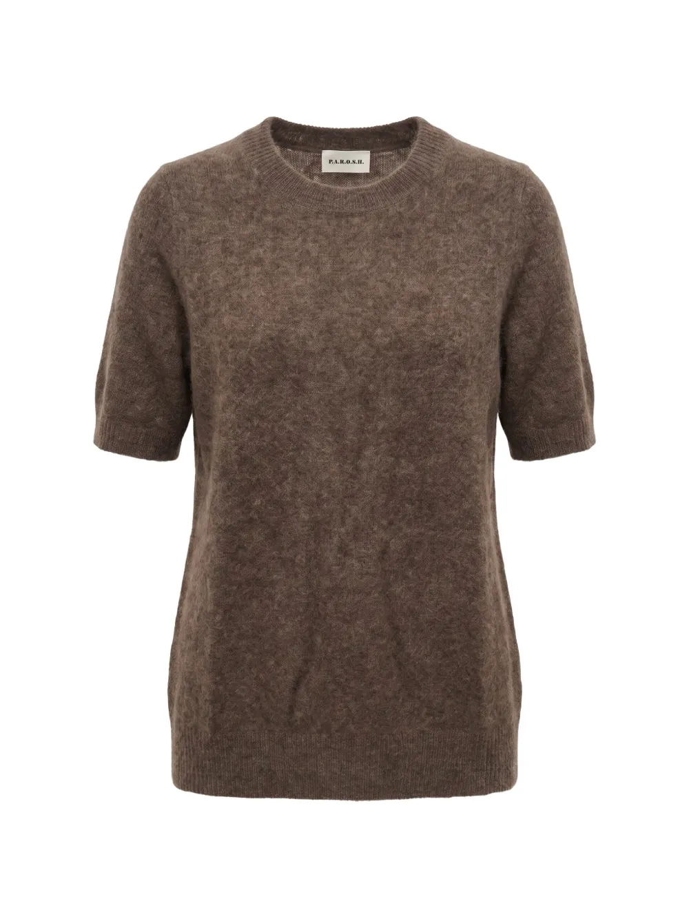 P.A.R.O.S.H. short-sleeve knitted T-shirt - Braun