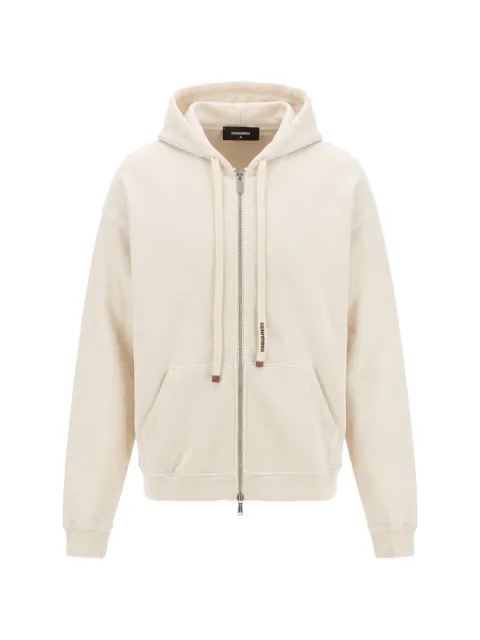 DSQUARED2 zip-up drawstring hoodie