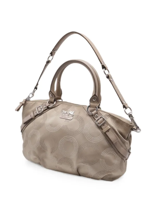 Coach Vintage Dotted Op Art Madison Sophia Satchel Bag | Neutrals 