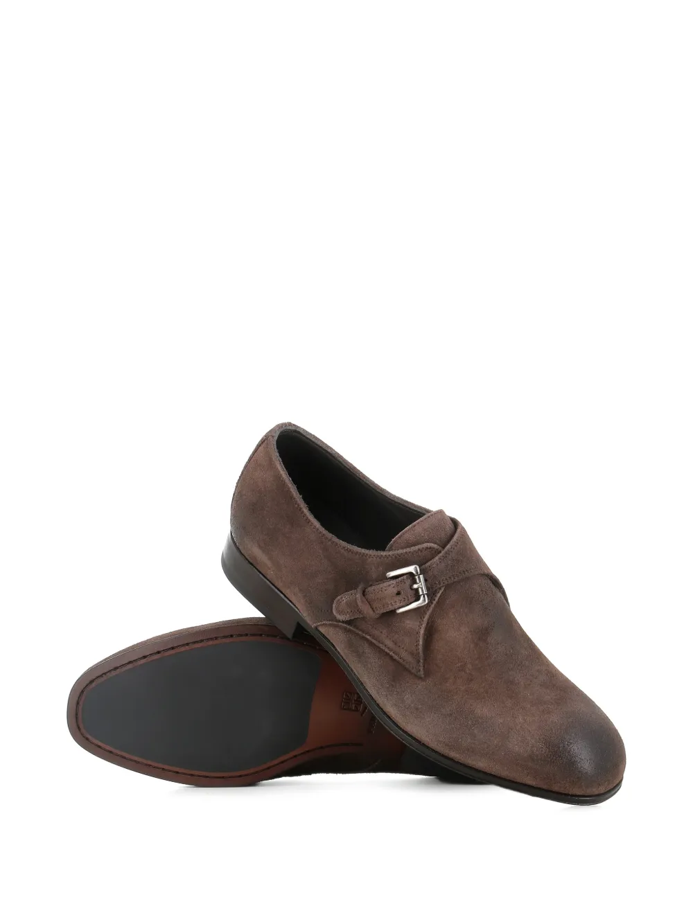 Pantanetti buckle-fastening suede loafers Bruin