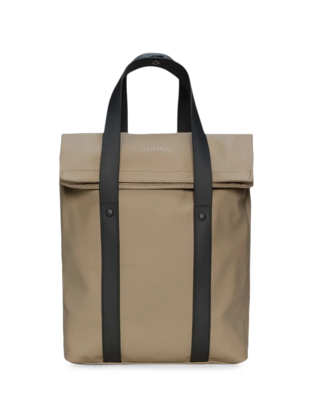 Rains Waterproof Fold-over Backpack In Neutrals