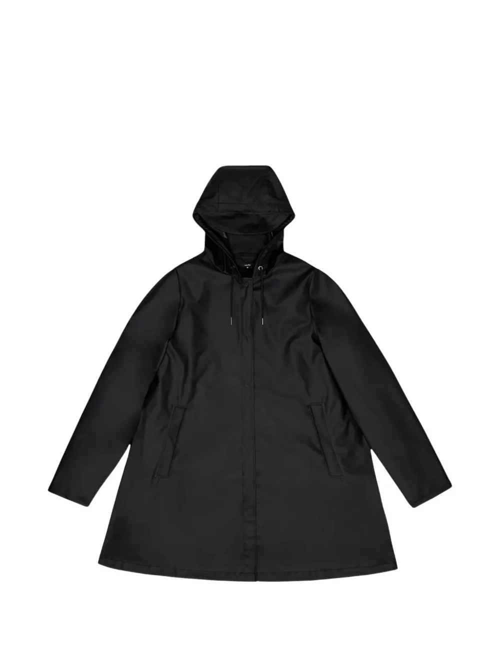 Rains Mantel mit Kapuze - Schwarz