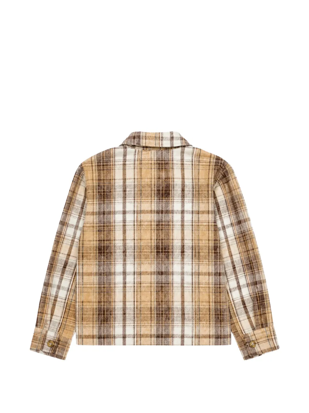 Miss Grant Kids Geruit shirt Beige