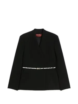 S Max Mara Smmradioso zip-up Bomber Jacket | Black | FARFETCH