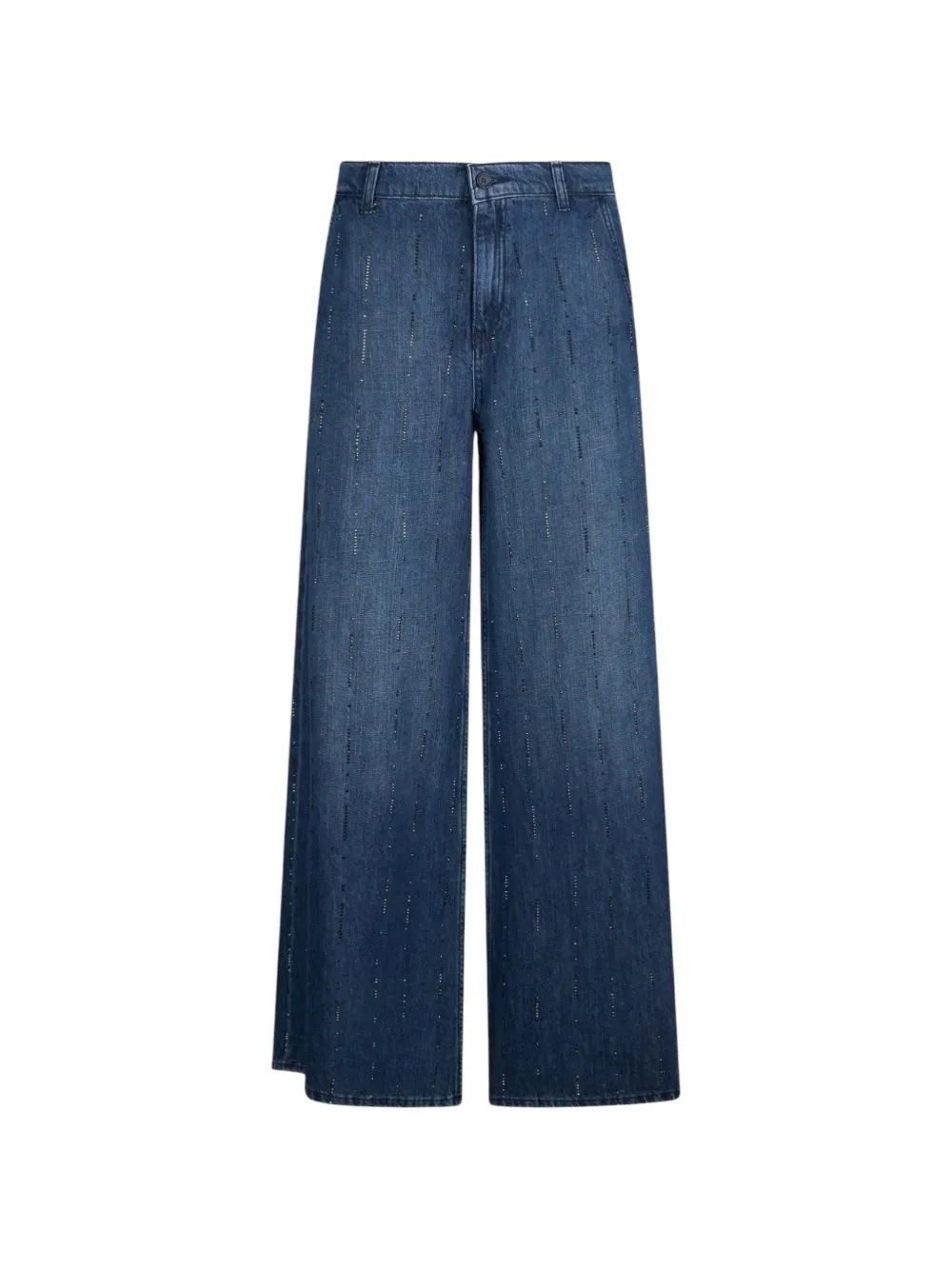 LIU JO flared jeans with rhinestones - Blu