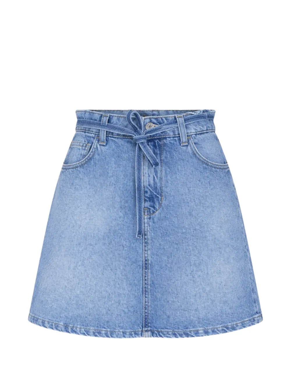 LIU JO foulard-belt flared skirt - Blau