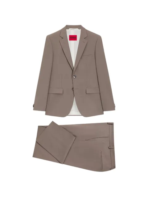 HUGO Two-piece extra-slim-fit suit in wool-blend poplin