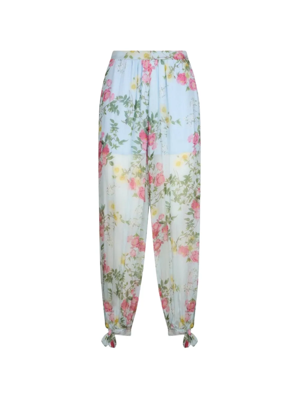 LIU JO floral trousers - Blu