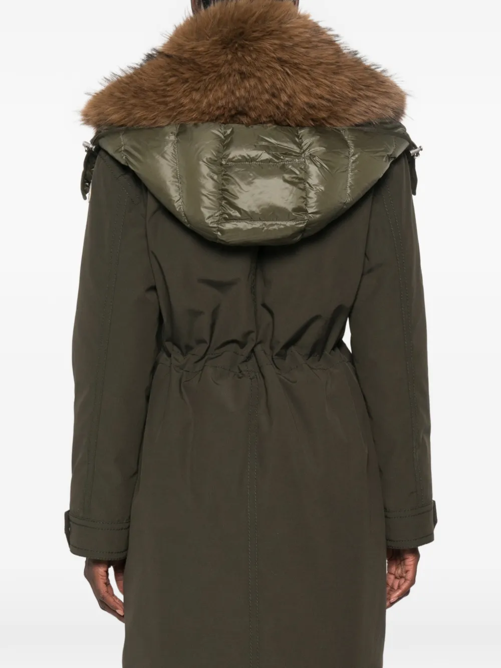 Moncler Halicte lange parka Groen
