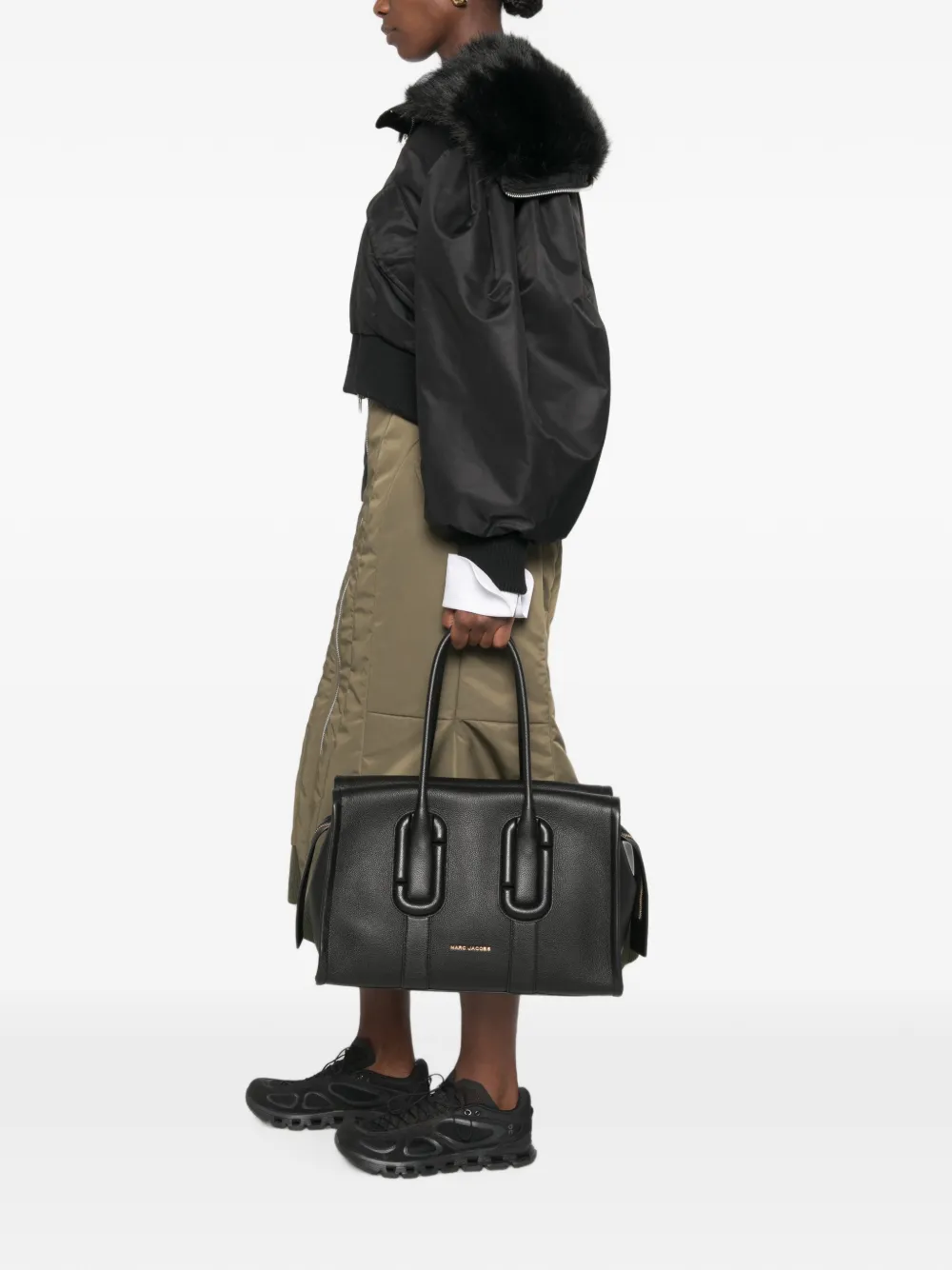 Marc Jacobs Heuptas met logoplakkaat Zwart