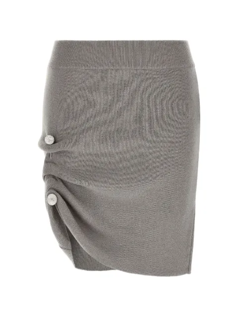 Giuseppe Di Morabito draped crystal-embellished mini skirt