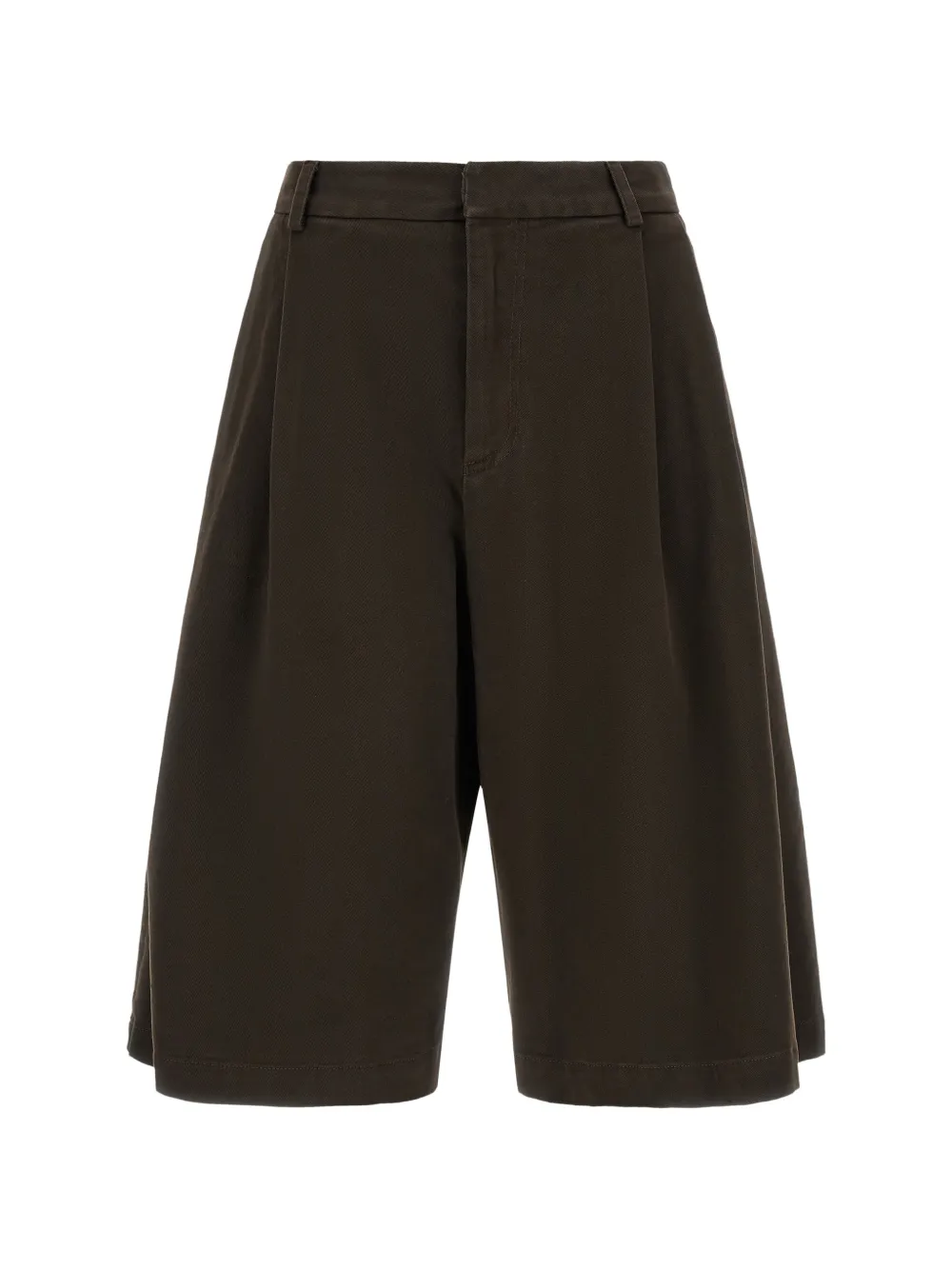 Tela pleated canvas tailored shorts