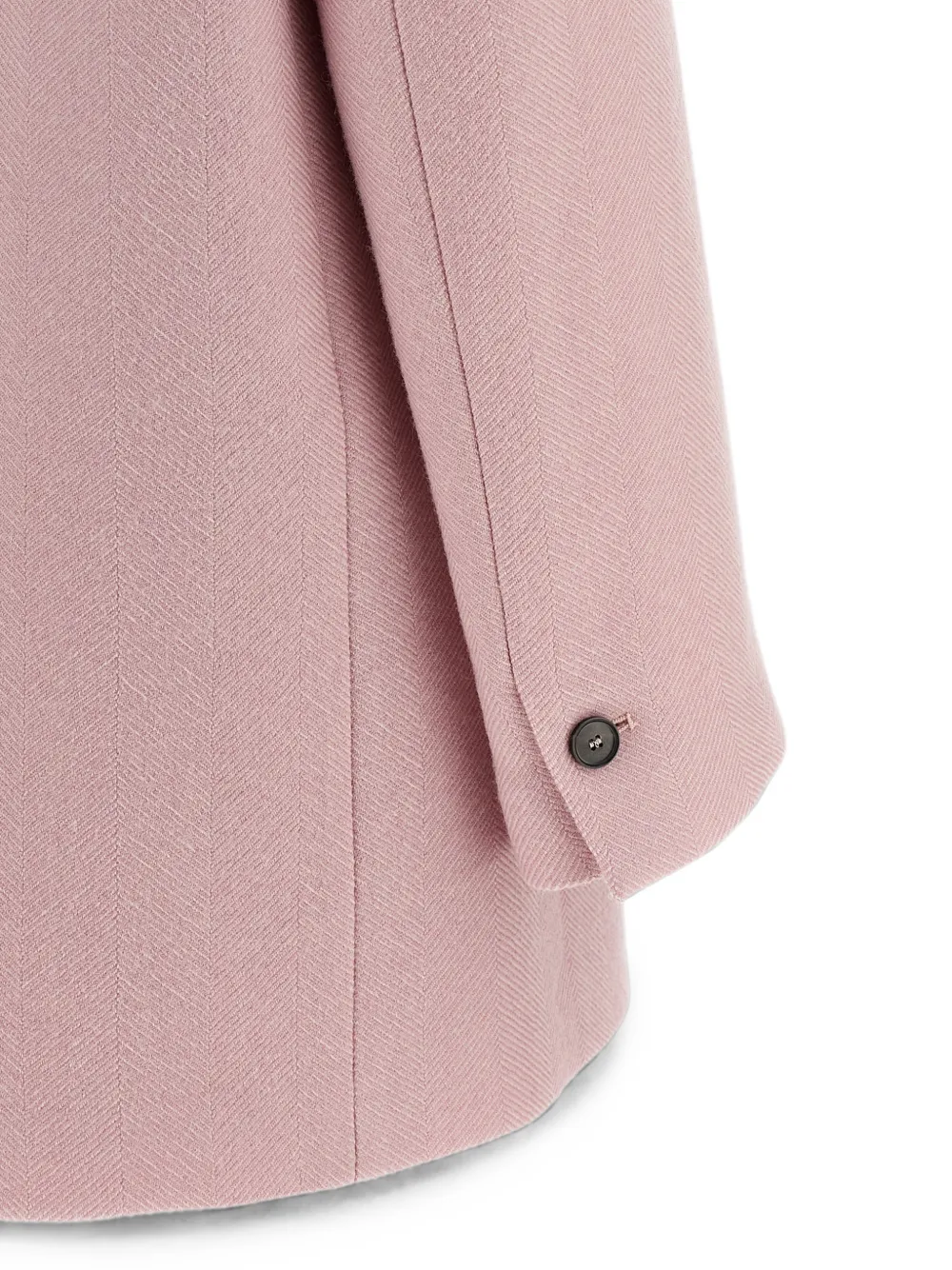 Tela Nomade geweven blazer met dubbele rij knopen en visgraatpatroon Roze