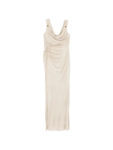 Versace ruched maxi dress