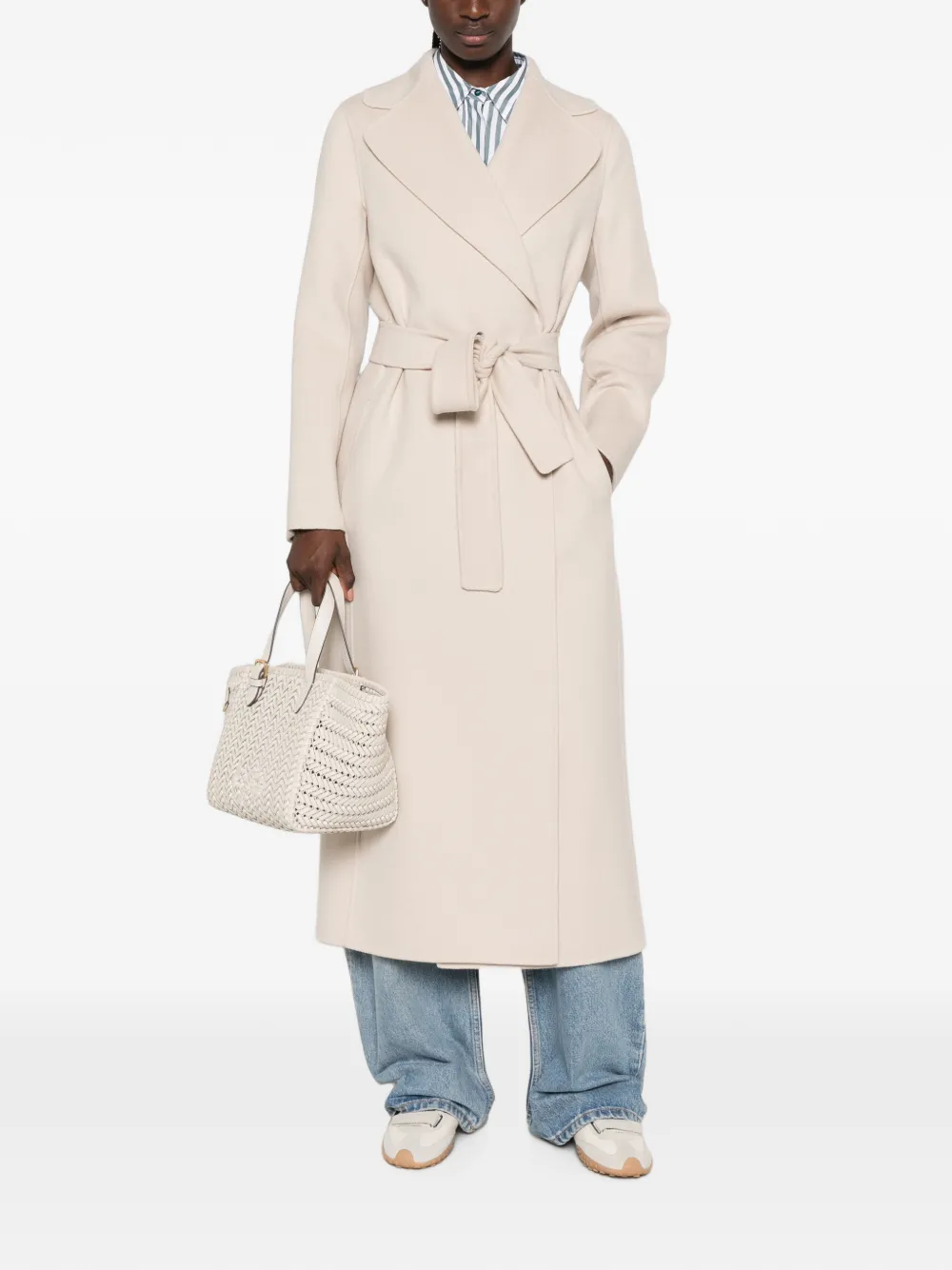 'S Max Mara Wikkeljas met ceintuur Beige