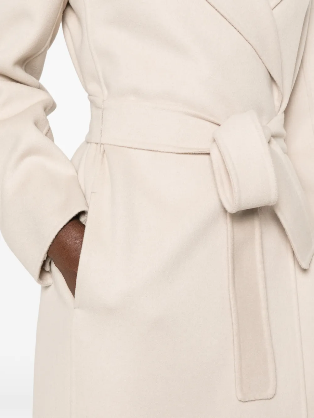 'S Max Mara Wikkeljas met ceintuur Beige