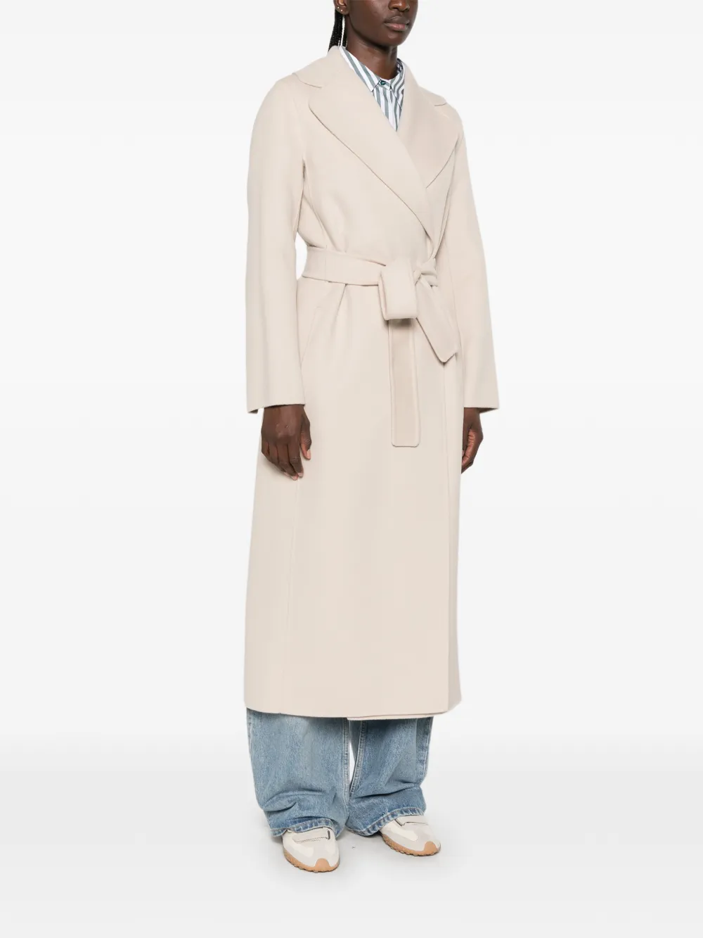 'S Max Mara Wikkeljas met ceintuur Beige