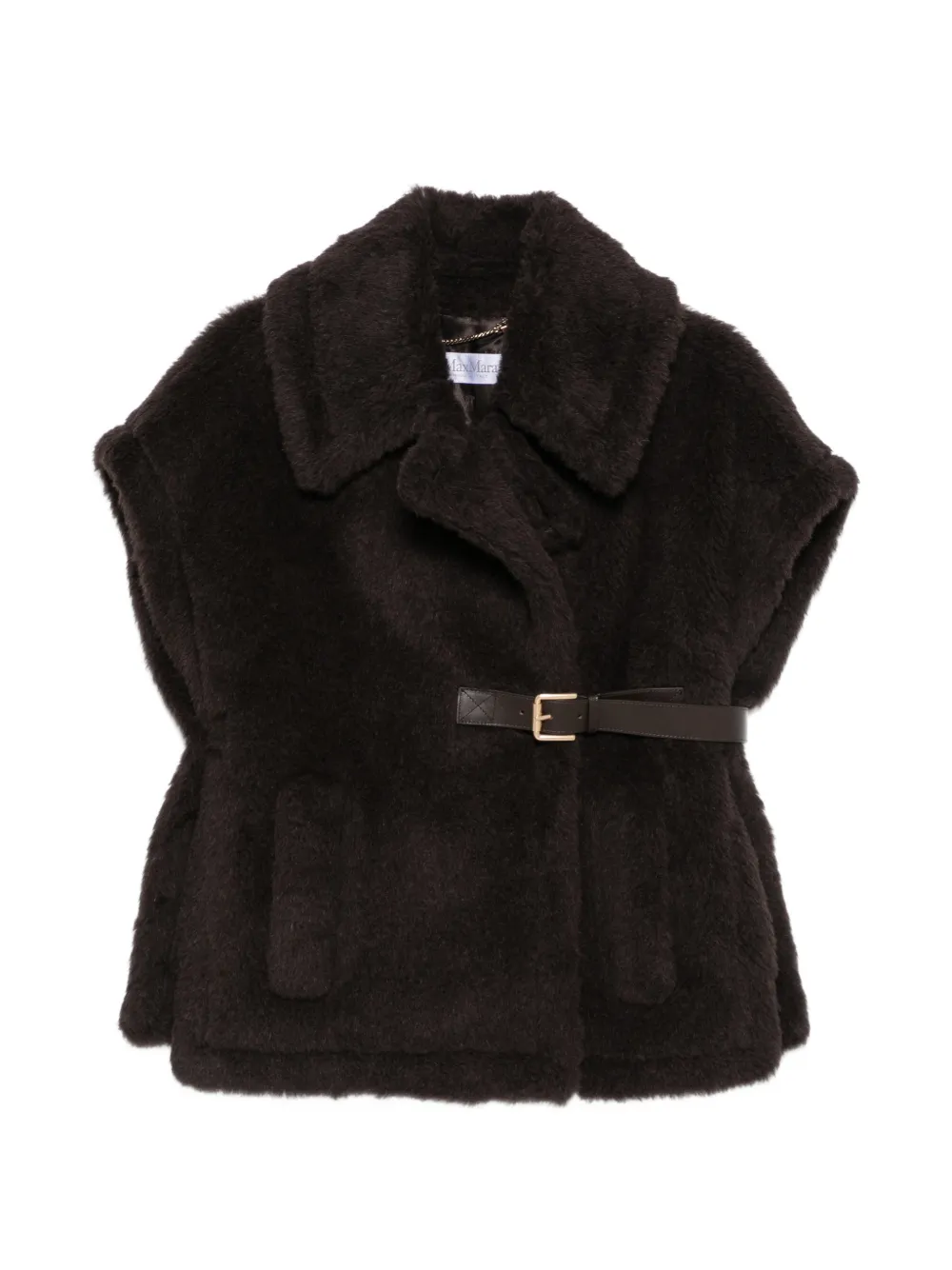 Max Mara Weste aus Faux Fur - Braun