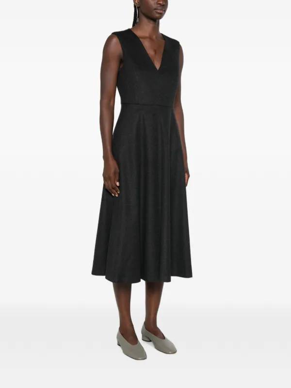 Max Mara Curva Sleeveless Midi Dress | Grey