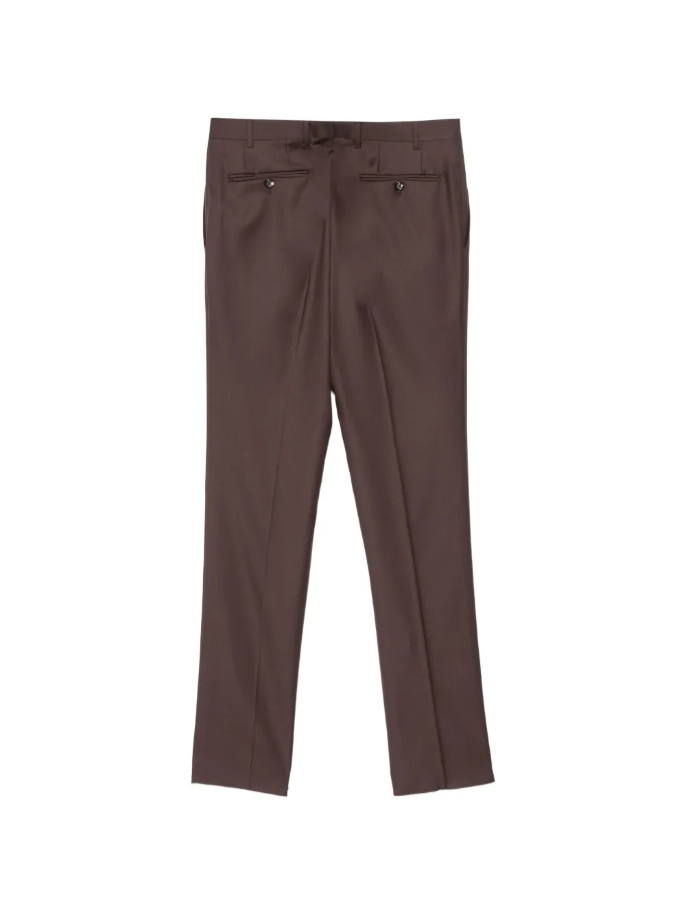 Canali Broek met zak en riemlus Bruin