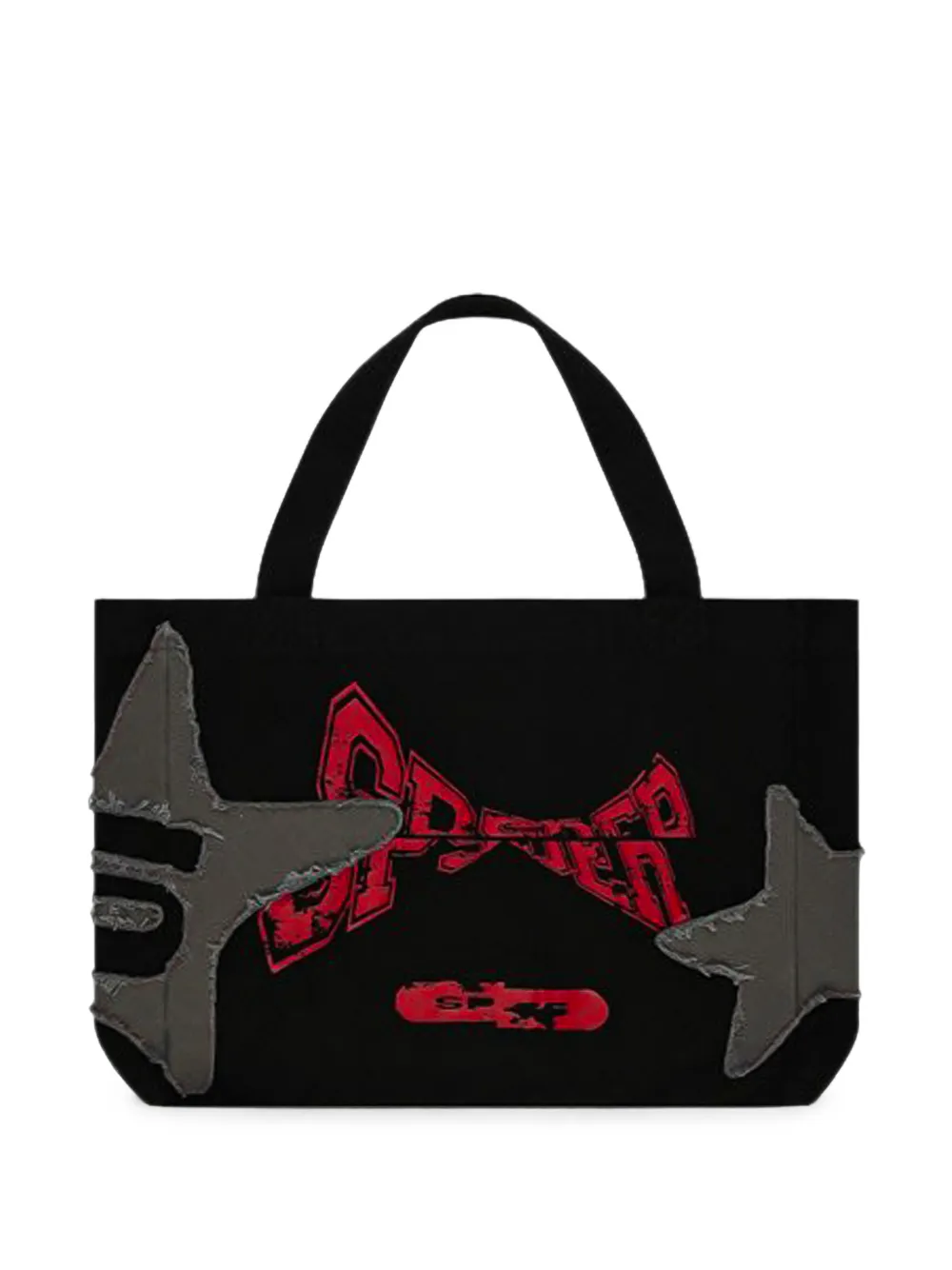 SP5DER Big Star tote bag - Nero