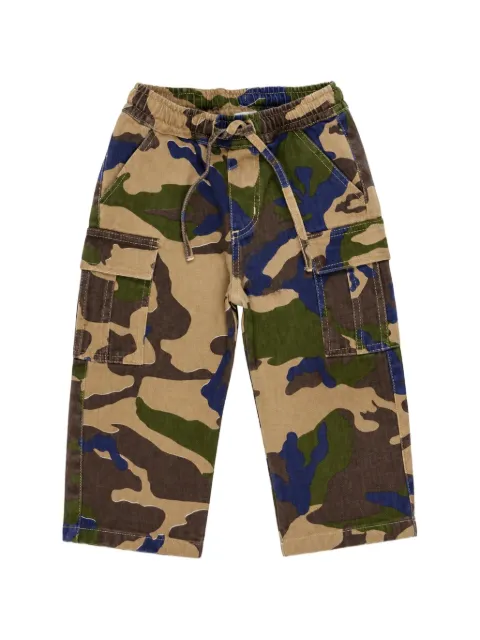 Miss Grant Kids camouflage-print cargo pants