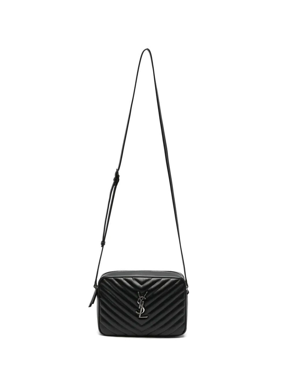 Saint Laurent Lou quilted-leather shoulder bag Zwart