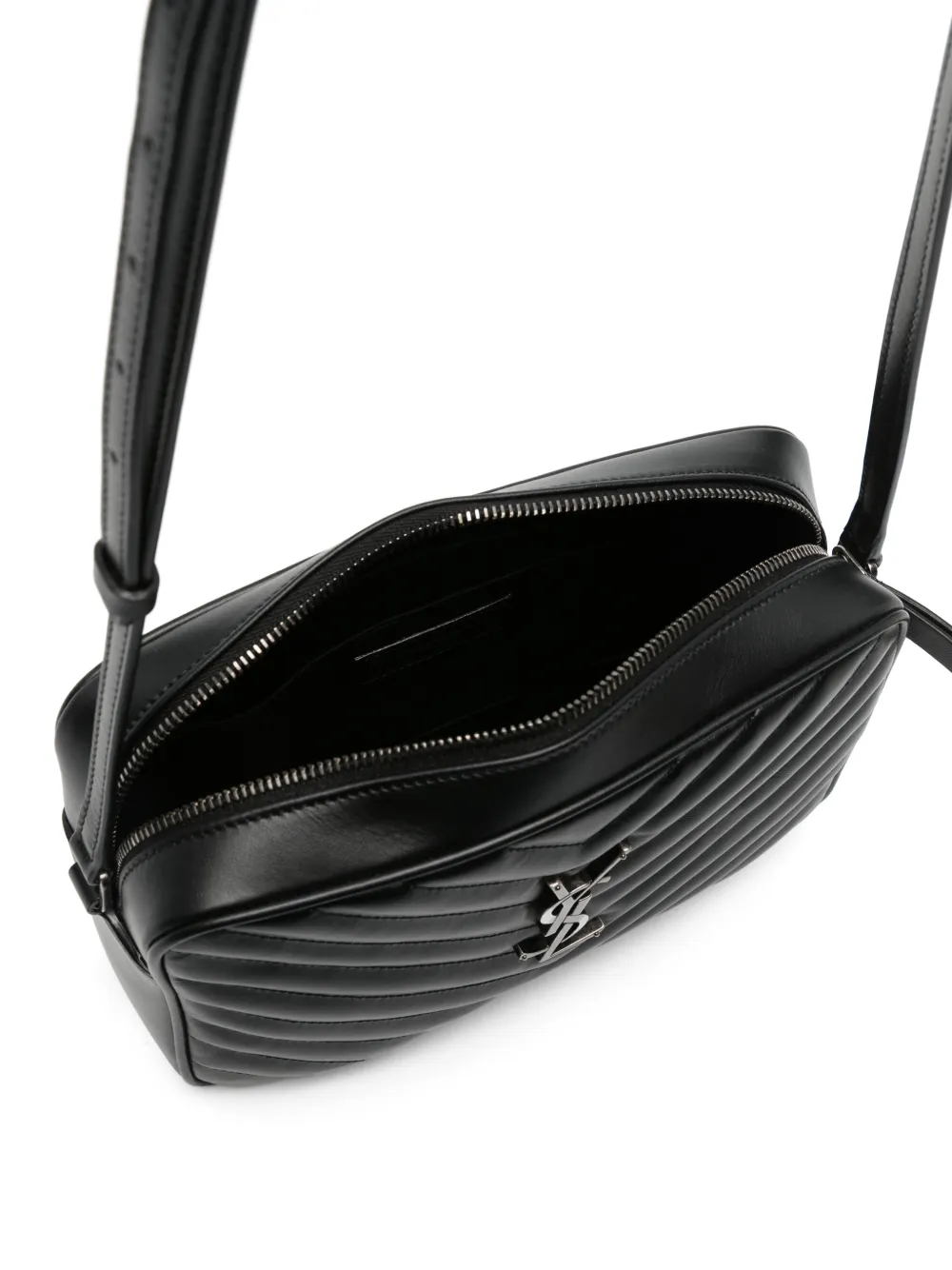 Saint Laurent Lou quilted-leather shoulder bag Zwart