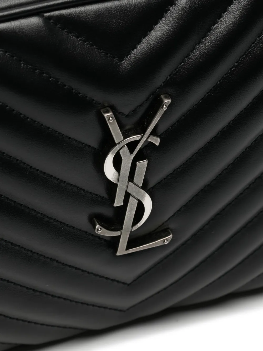 Saint Laurent Lou quilted-leather shoulder bag Zwart