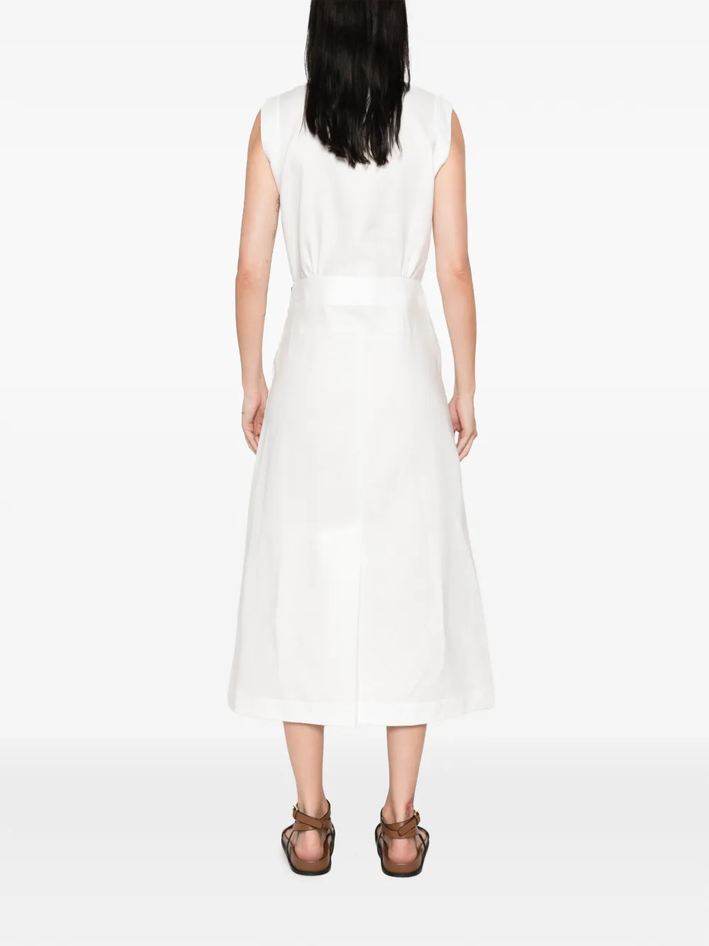 FENDI Linnen jurk Wit