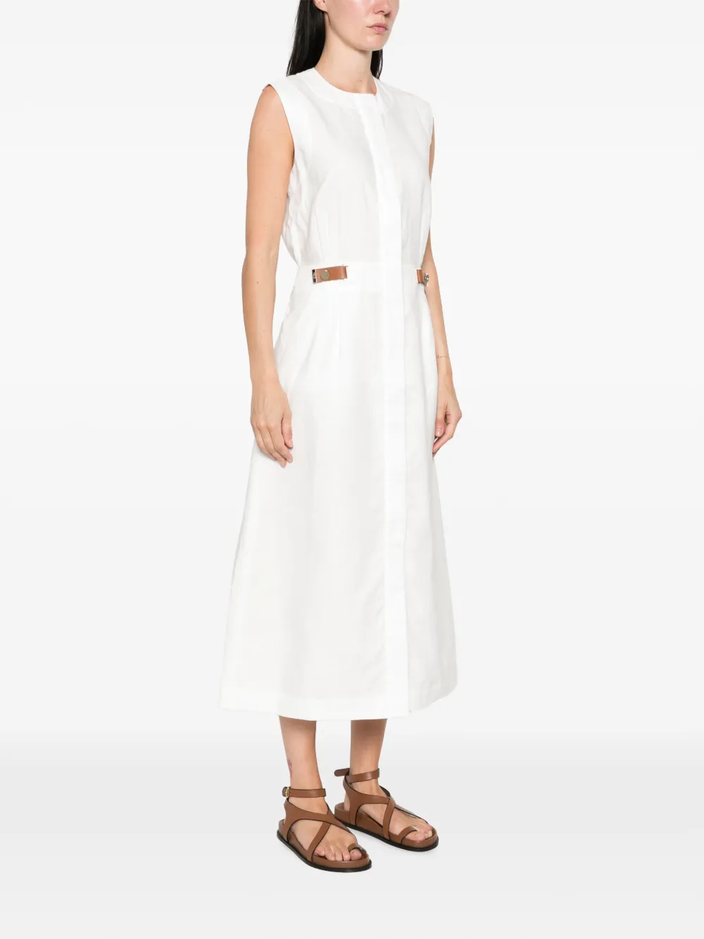 FENDI Linnen jurk Wit