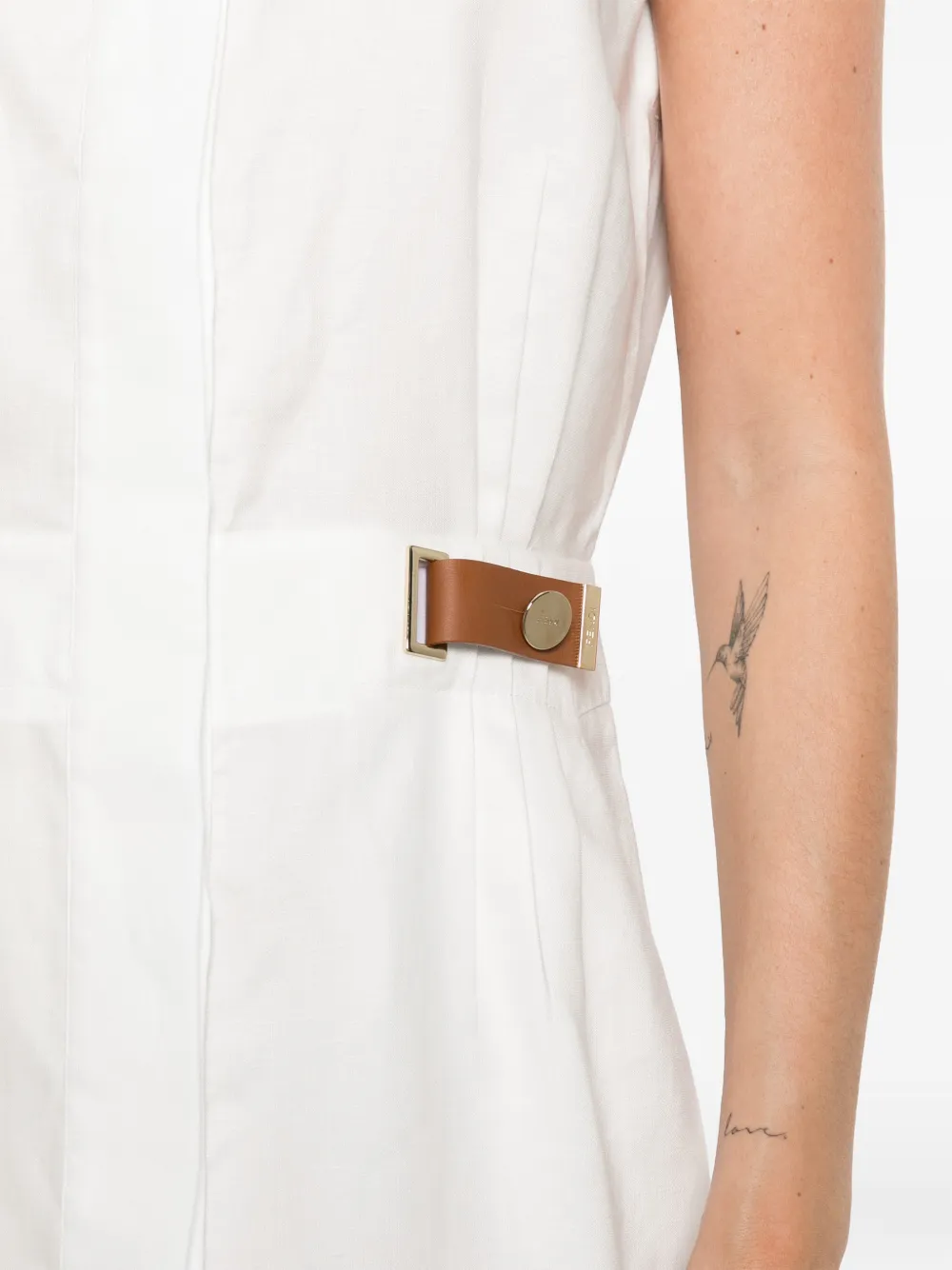 FENDI Linnen jurk Wit