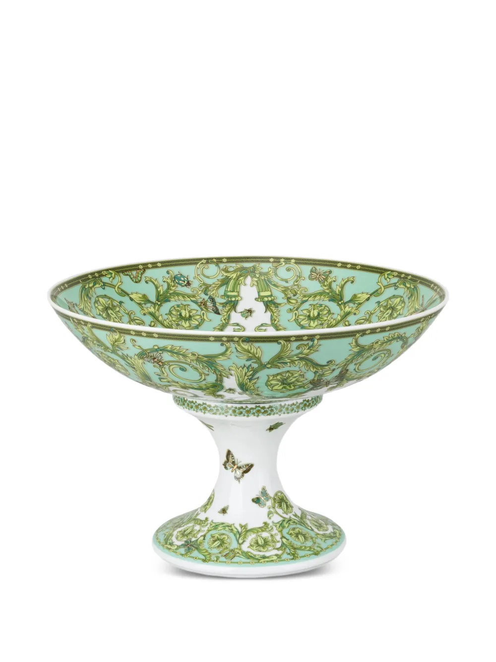 Rosenthal x Versace bowl on foot 35 cm - Verde