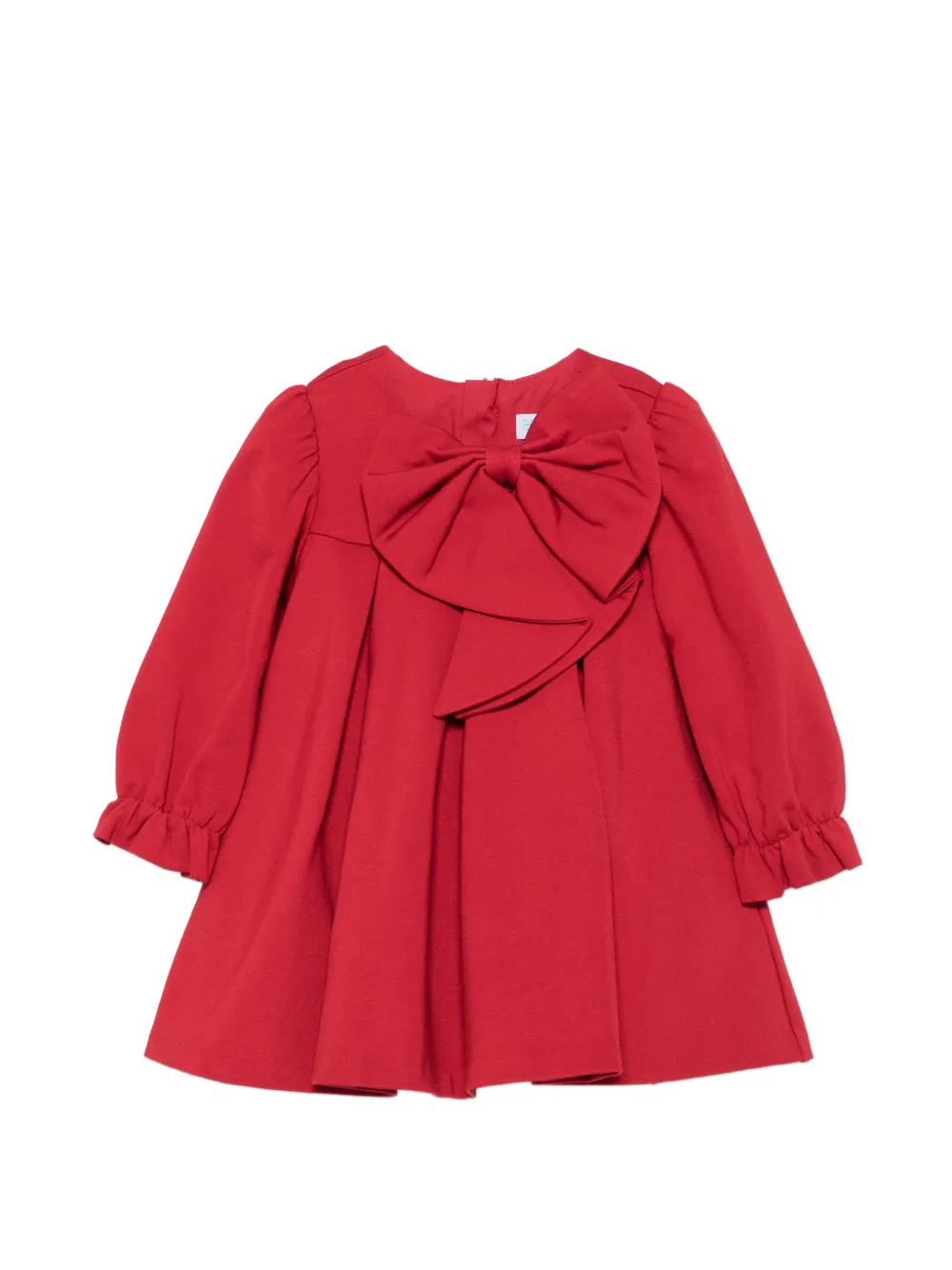 Abel & Lula bow-detail pleated dress - Rouge Abel & Lula bow-detail pleated dress - Rouge