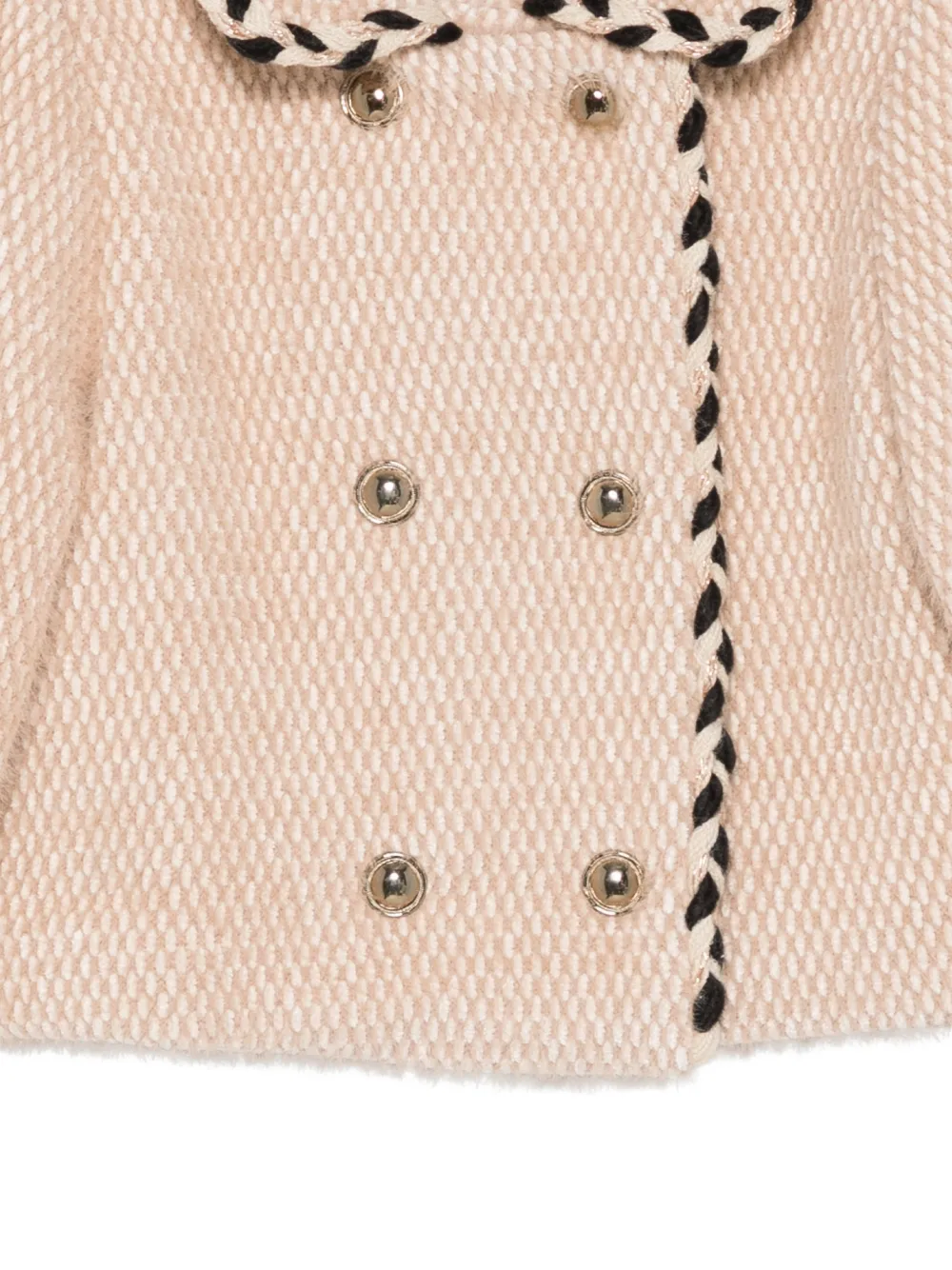 Abel & Lula Jack met dubbele rij knopen en gevlochten afwerking Beige