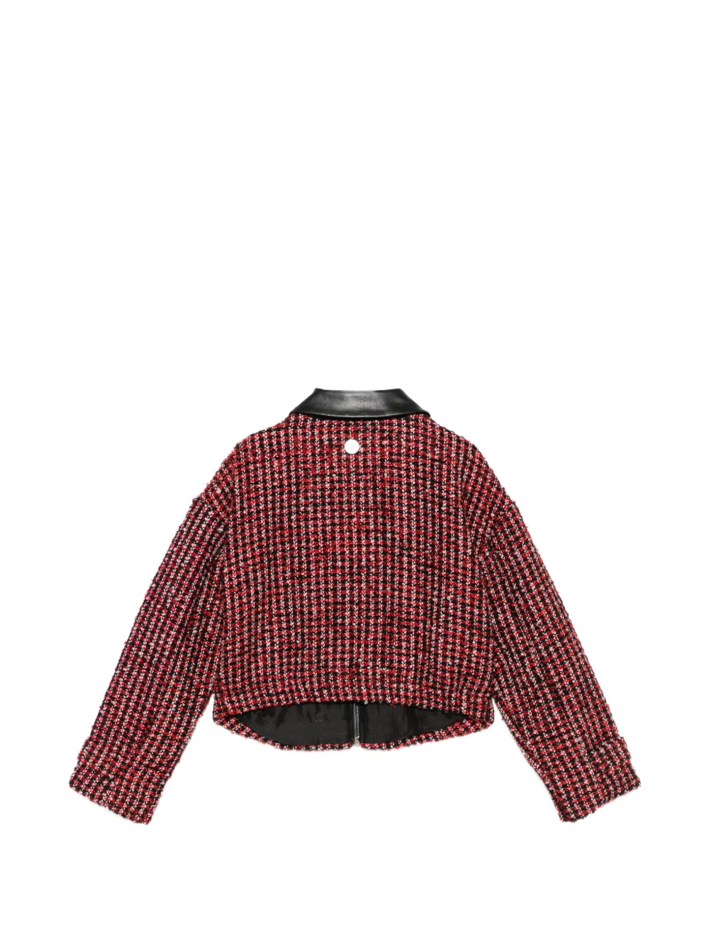 Abel & Lula Jack met tweed-effect en rits Rood