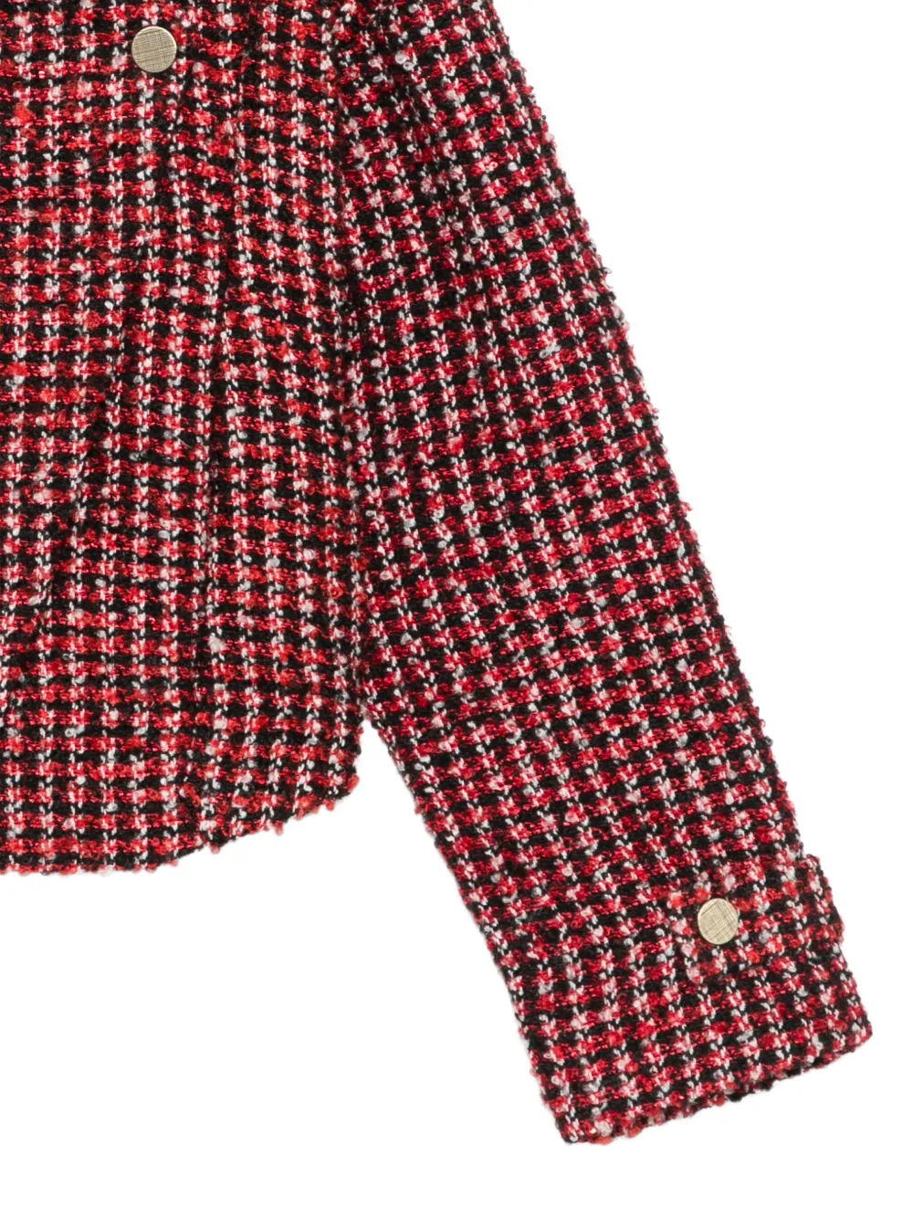 Abel & Lula Jack met tweed-effect en rits Rood