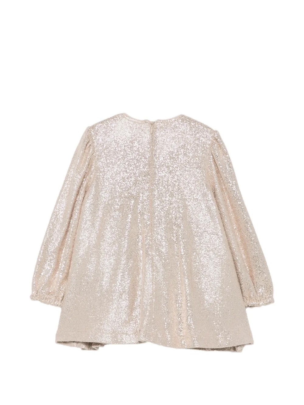 Abel & Lula Jurk met strikdetail en glitter-effect Beige