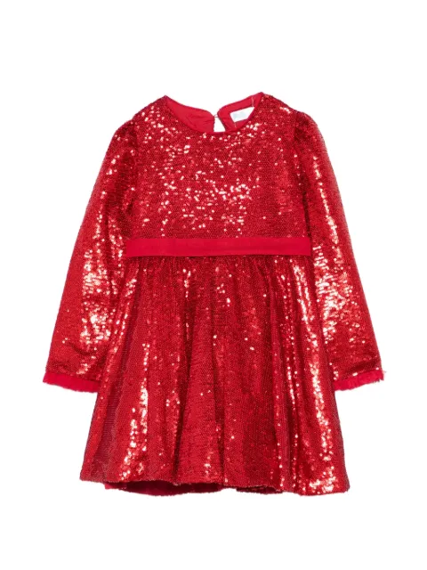 Abel & Lula sequin-embellished bow-detail dress