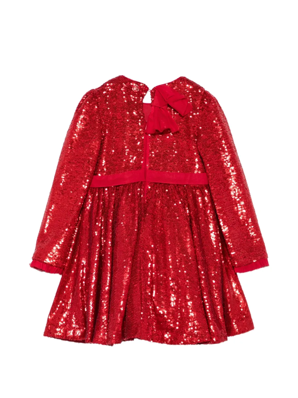 Abel & Lula Jurk verfraaid met pailletten en strik-detail Rood