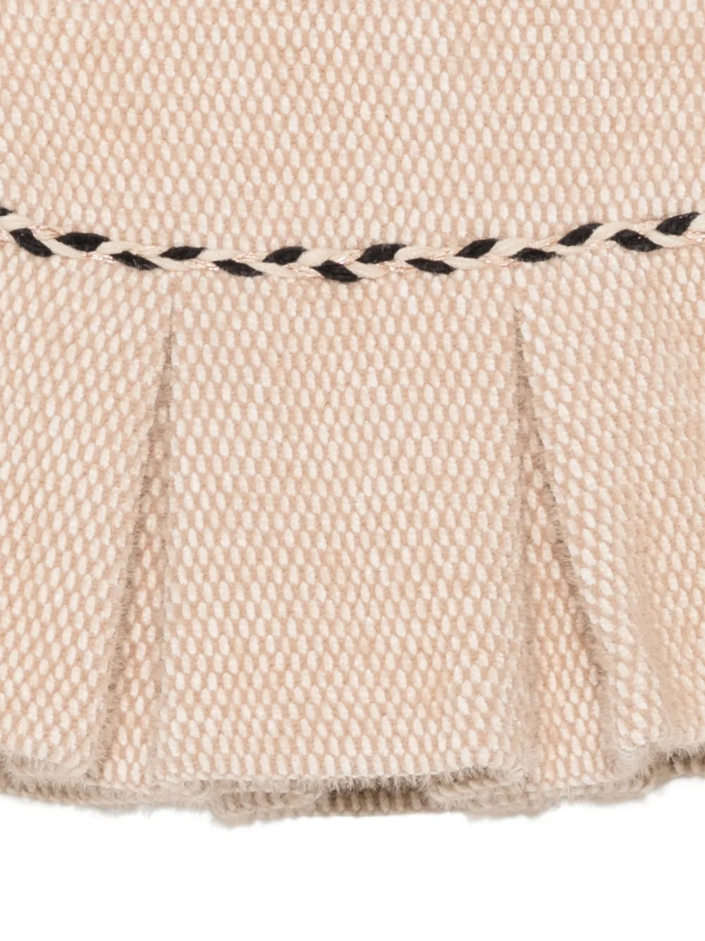 Abel & Lula Plooirok met gevlochten afwerking Beige
